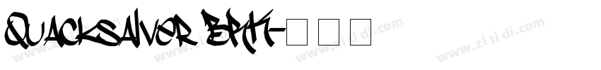 Quacksalver BRK字体转换